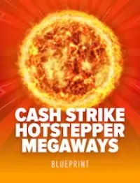 cash strike hotstepper megaways game logo